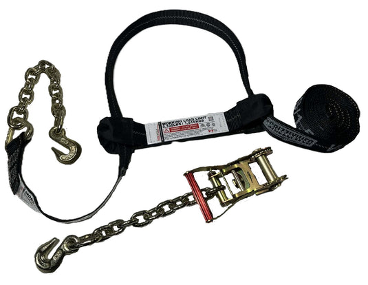 ADJUSTABLE WHEEL TIE-DOWN W/ GRAB HOOK - 16 FT