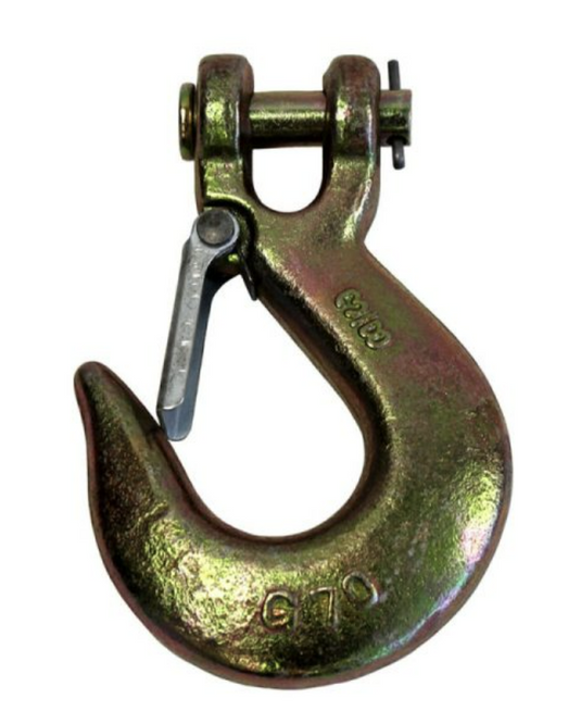 This alloy steel slip hook with safety latch is engineered for demanding towing, lifting, and rigging applications. Made from heat-treated alloy steel, it delivers exceptional strength, reliability, and long-term durability under heavy loads.