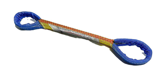 Yellow Cross Strap 19" Dog Bone with blue  wear sleeves