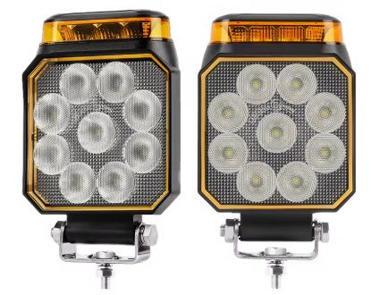Chargez l'image dans la visionneuse de la galerie, 4" LED Work Light with Amber Warning Strobe
