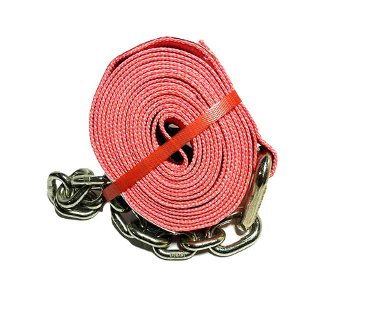 WINCH STRAP W/ CHAIN LINK - 2"