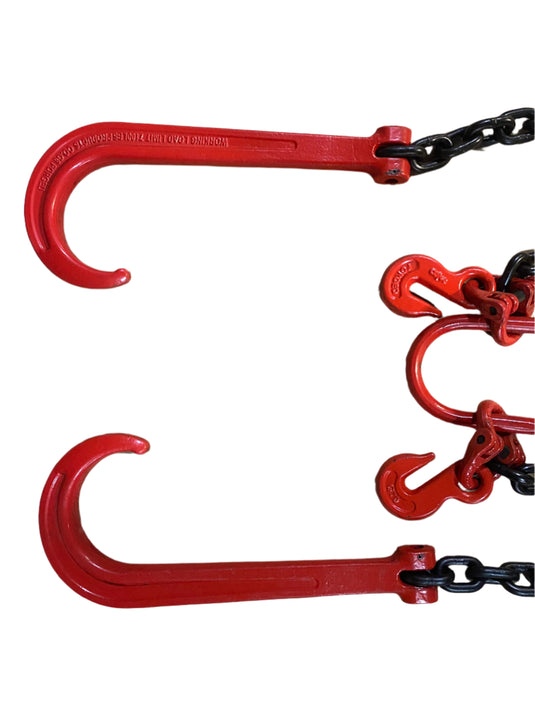 G80 V-CHAIN SLING W/ BIG J HOOK