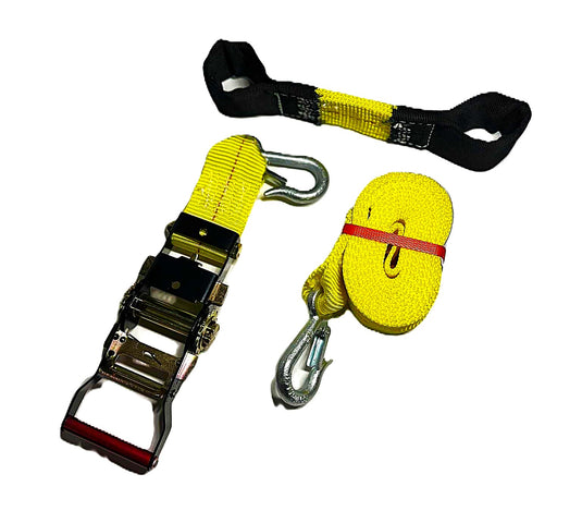 3 PIECE DOLLY STRAP W/ SNAP HOOK - 2"