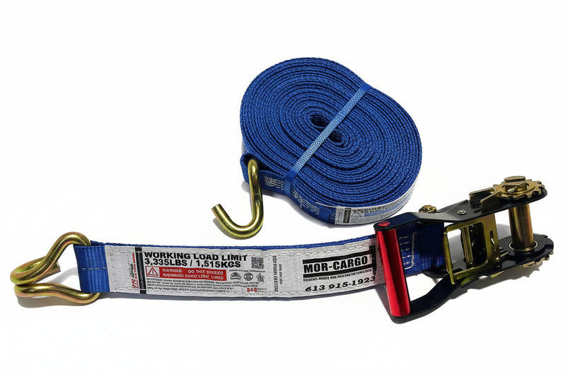 Load image into Gallery viewer, RATCHET STRAP WITH WIRE HOOK - 2" WITH QUICK RELEASE
