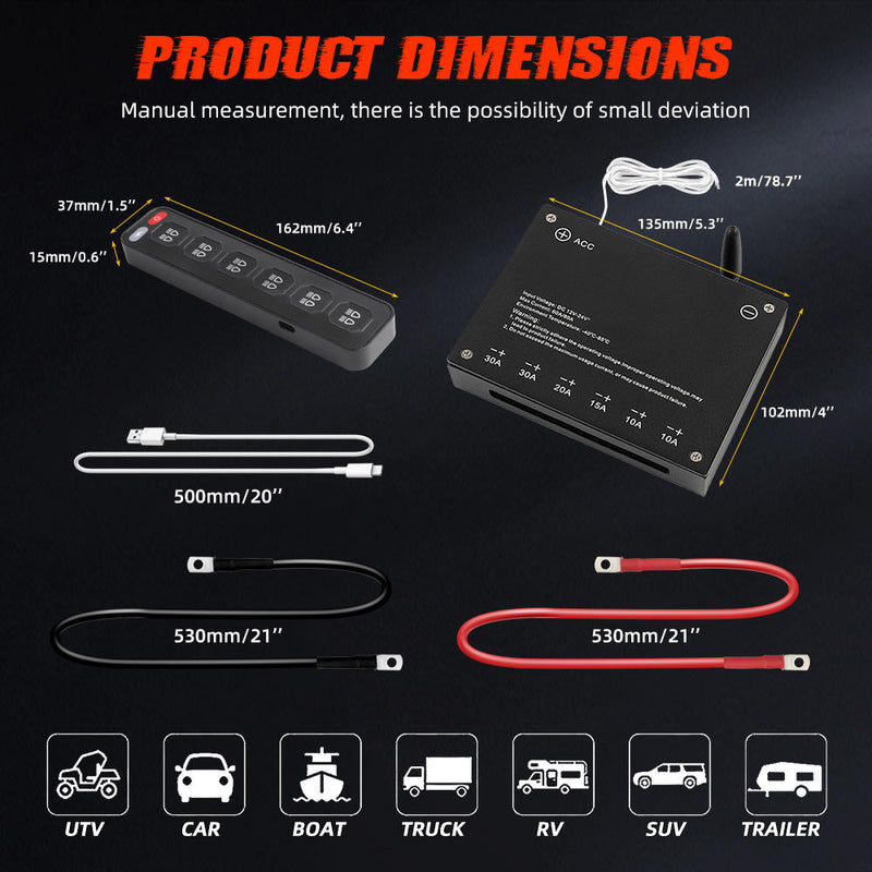 Load image into Gallery viewer, Switch Panel Circuit Control Box With ACC
