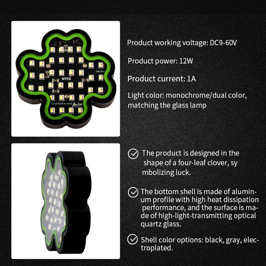 Waterproof Four Leaf Clover LED Rock Light