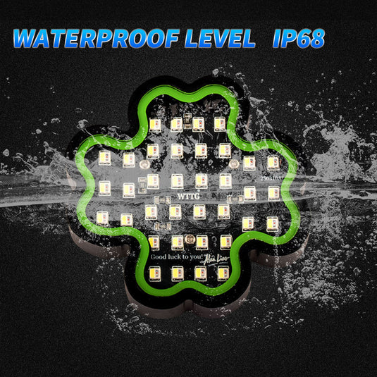Waterproof Four Leaf Clover LED Rock Light