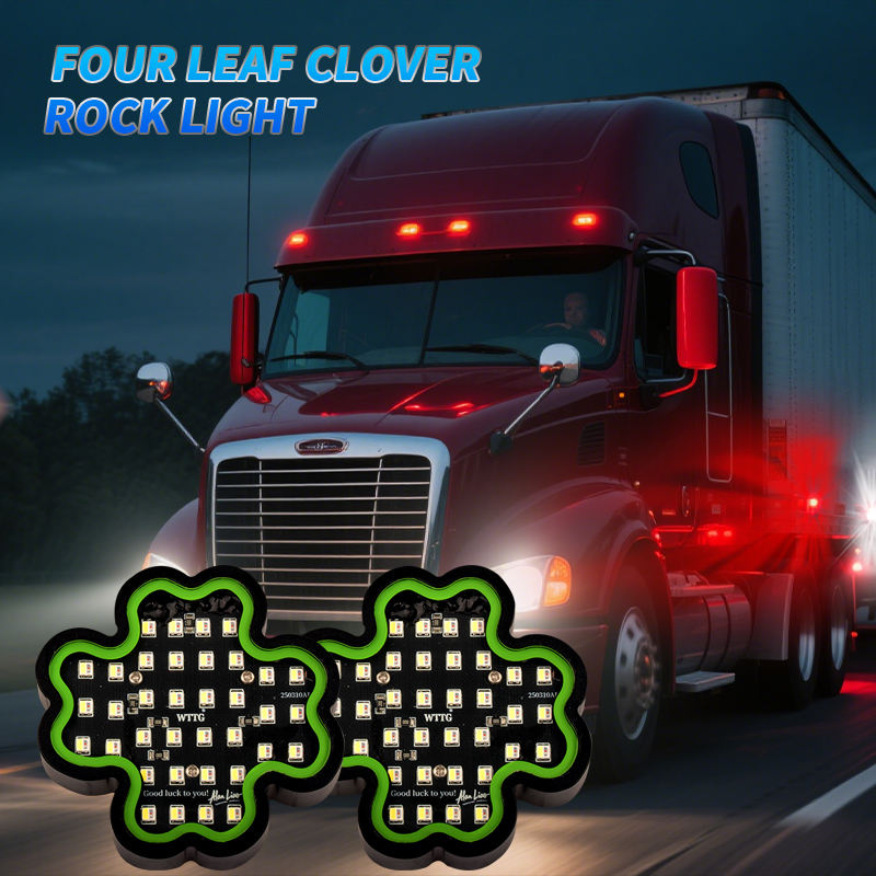 Load image into Gallery viewer, Waterproof Four Leaf Clover LED Rock Light
